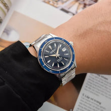 Load image into Gallery viewer, Seiko Presage Style60's Automatic Blue Dial Silver Steel Strap Watch for Men - SRPG05J1