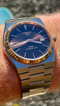 Load image into Gallery viewer, Tissot PRX Powermatic 80 18K Gold Brown Dial Silver Steel Strap Watch for Men - T931.407.41.291.00