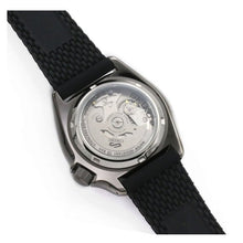 Load image into Gallery viewer, Seiko 5 Sports SKX Series Automatic Black Dial Black Silicone Strap Watch for Men - SRPD65K2
