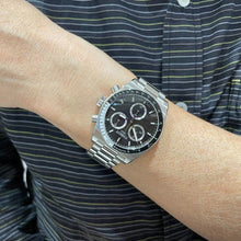 Load image into Gallery viewer, Tissot PR516 Chronograph Black Dial Silver Steel Strap Watch for Men - T149.417.11.051.00