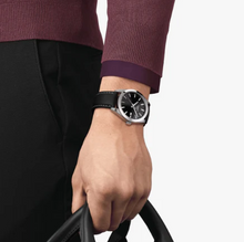 Load image into Gallery viewer, Tissot PR 100 Black Dial Black Leather Strap Watch for Men - T150.410.16.051.00