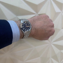 Load image into Gallery viewer, Seiko 5 Sports SNXS Automatic Blue Dial Silver Steel Strap Watch for Men - SRPK87K1