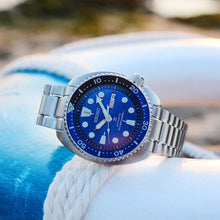 Load image into Gallery viewer, Seiko Prospex Save The Ocean Diver's Automatic Blue Dial Silver Steel Strap Watch for Men - SRPD21J1