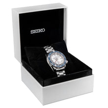 Load image into Gallery viewer, Seiko Prospex 1968 Heritage Diver's GMT 60th Anniversary White Dial Silver Steel Strap Watch for Men - SPB519J1