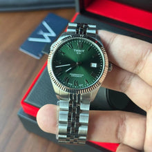 Load image into Gallery viewer, Tissot Ballade Powermatic 80 COSC Green Dial Silver Steel Strap Watch for Men - T156.408.11.093.00