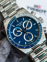 Load image into Gallery viewer, Tissot PR516 Chronograph Blue Dial Silver Steel Strap Watch for Men - T149.417.11.041.00
