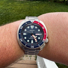 Load image into Gallery viewer, Seiko Prospex PADI Special Edition Automatic Blue Dial Silver Steel Strap Watch for Men - SRPE99