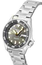 Load image into Gallery viewer, Seiko 5 Sports SKX Street Stonewash Black Dial Silver Steel Strap Watch for Men - SRPL79K1