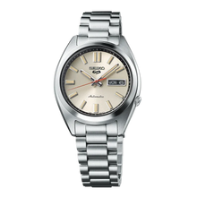 Load image into Gallery viewer, Seiko 5 Sports SNXS Series Automatic Beige Dial Silver Steel Strap Watch for Men - SRPK91K1
