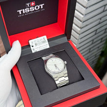 Load image into Gallery viewer, Tissot PRX Quartz Mother of Pearl Dial Silver Steel Strap Watch for Women- T137.210.11.111.00