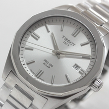 Load image into Gallery viewer, Tissot PRC 100 Solar Quartz Silver Dial Silver Steel Strap Watch for Men - T151.422.11.031.00