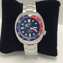 Load image into Gallery viewer, Seiko Prospex PADI Special Edition Automatic Blue Dial Silver Steel Strap Watch for Men - SRPE99
