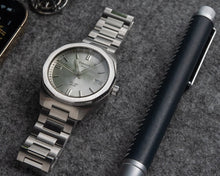 Load image into Gallery viewer, Tissot PRC 100 Solar Quartz Silver Dial Brown Leather Strap Watch for Men - T151.422.16.031.00