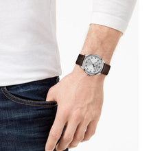Load image into Gallery viewer, Tissot T-Sport Gent XL Silver Dial Brown Leather Strap Watch for Men - T116.410.16.037.00