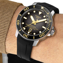 Load image into Gallery viewer, Tissot Seastar 2000 Professional Powermatic 80 Black Dial Black Rubber Strap Watch for Men - T120.607.17.441.01