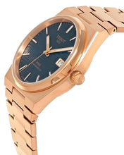 Load image into Gallery viewer, Tissot PRX Powermatic 80 Blue Dial Rose Gold Steel Strap Watch for Men - T137.407.33.041.00