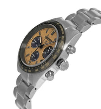 Load image into Gallery viewer, Seiko Prospex Speedtimer Solar Chronograph Gold Dial Silver Steel Strap Watch for Men - SSC817