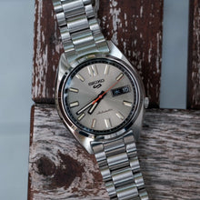 Load image into Gallery viewer, Seiko 5 Sports SNXS Series Automatic Beige Dial Silver Steel Strap Watch for Men - SRPK91K1