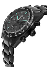 Load image into Gallery viewer, Seiko Prospex Speedtimer The Black Series Limited Edition Black Dial Black Steel Strap Watch for Men - SSC917