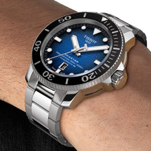 Load image into Gallery viewer, Tissot Seastar 2000 Professional Powermatic 80 Blue Dial Silver Steel Strap Watch for Men - T120.607.11.041.01