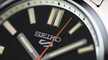 Load image into Gallery viewer, Seiko 5 Sports SNXS Series Automatic Black Dial Silver Steel Strap Watch for Men - SRPK89K1
