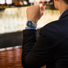 Load image into Gallery viewer, Seiko Presage Cocktail Time Automatic Blue Dial Silver Steel Strap Watch for Men - SRPB41J1
