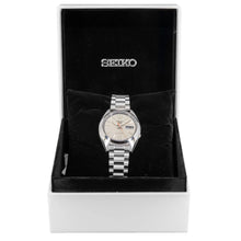 Load image into Gallery viewer, Seiko 5 Sports SNXS Series Automatic Beige Dial Silver Steel Strap Watch for Men - SRPK91K1