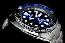 Load image into Gallery viewer, Seiko Prospex Deep Blue Batman Turtle Diver's Automatic Blue Dial Silver Steel Strap Watch for Men - SRPC25J1