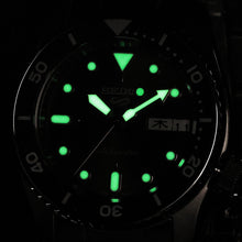 Load image into Gallery viewer, Seiko 5 Sports SKX Street Stonewash Black Dial Silver Steel Strap Watch for Men - SRPL79K1