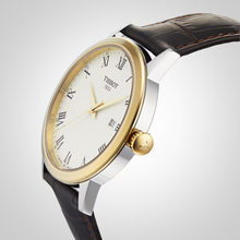 Load image into Gallery viewer, Tissot Classic Dream Ivory Dial Brown Leather Strap Watch for Men - T129.410.26.263.00