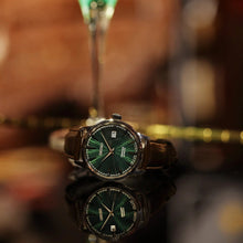 Load image into Gallery viewer, Seiko Presage Cocktail Time Automatic Green Dial Brown Leather Strap Watch for Men - SRPD37J1