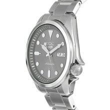 Load image into Gallery viewer, Seiko 5 Sports Automatic Grey Dial Silver Steel Strap Watch for Men - SRPE51K1