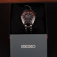 Load image into Gallery viewer, Seiko Prospex Speedtimer Solar Chronograph Datsun 240Z Collaboration Limited Edition Black Dial Two Tone Steel Strap Watch for Men - SSC957