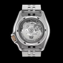 Load image into Gallery viewer, Seiko 5 GMT Sport Asia Exclusive Limited Edition Off White Dial Silver Steel Strap Watch for Men - SSK046K1