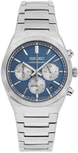 Load image into Gallery viewer, Seiko Conceptual Chronograph Blue Dial Silver Steel Strap Watch for Men- SSB453P1