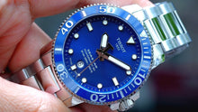 Load image into Gallery viewer, Tissot Seastar 1000 Powermatic 80 Blue Dial Silver Steel Strap Watch for Men - T120.407.11.041.03