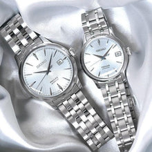 Load image into Gallery viewer, Seiko Presage Cocktail Time Automatic Ice Blue Dial Silver Steel Strap Watch for Men - SRPE19J1