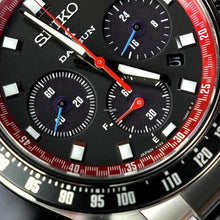 Load image into Gallery viewer, Seiko Prospex Speedtimer Solar Chronograph Datsun 240Z Collaboration Limited Edition Black Dial Two Tone Steel Strap Watch for Men - SSC957