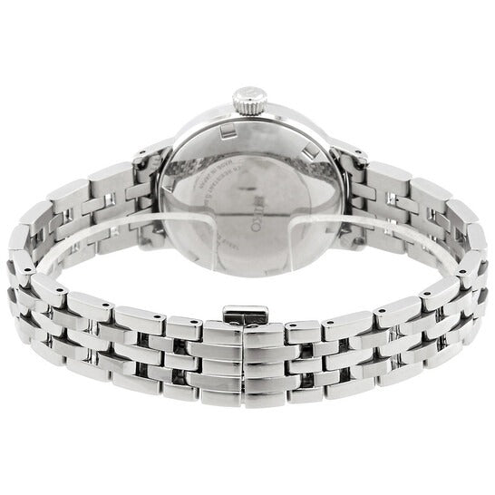 Seiko Presage Cocktail Time Automatic Skydiving Diamonds Blue Dial Silver Steel Strap Watch for Women - SRE007J1