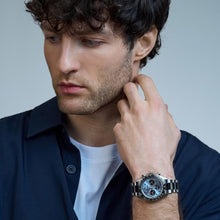 Load image into Gallery viewer, Seiko Prospex Speedtimer Solar Chronograph Limited Edition Blue Dial Two Tone Steel Strap Watch for Men - SSC909