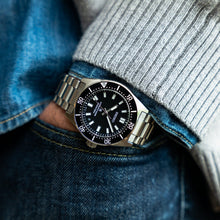 Load image into Gallery viewer, Seiko Prospex 1965 Heritage Divers Automatic Black Dial Silver Steel Strap Watch for Men - SPB453J1