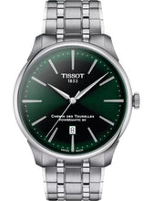 Load image into Gallery viewer, Tissot Chemin des Tourelles Powermatic 80 Green Dial Silver Steel Strap Watch for Men - T139.407.11.091.00