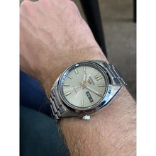 Load image into Gallery viewer, Seiko 5 Sports SNXS Series Automatic Beige Dial Silver Steel Strap Watch for Men - SRPK91K1