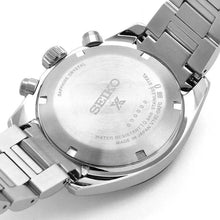 Load image into Gallery viewer, Seiko Prospex Speedtimer Solar Chronograph Gold Dial Silver Steel Strap Watch for Men - SSC817