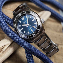 Load image into Gallery viewer, Seiko Prospex Marinemaster Automatic Scuba Divers Blue Dial Silver Steel Strap Watch for Men - SPB187J1