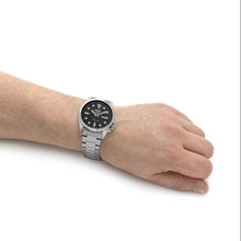 Load image into Gallery viewer, Seiko 5 Sports Automatic Grey Dial Silver Steel Strap Watch for Men - SRPE51K1