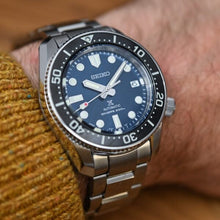 Load image into Gallery viewer, Seiko Prospex Marinemaster Automatic Scuba Divers Blue Dial Silver Steel Strap Watch for Men - SPB187J1