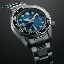 Load image into Gallery viewer, Seiko Prospex Marinemaster Automatic Scuba Divers Blue Dial Silver Steel Strap Watch for Men - SPB187J1