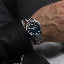 Load image into Gallery viewer, Seiko 5 Sports SNXS Automatic Blue Dial Silver Steel Strap Watch for Men - SRPK87K1