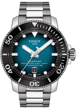 Load image into Gallery viewer, Tissot Seastar 2000 Professional Powermatic 80 Blue Dial Silver Steel Strap Watch for Men - T120.607.11.041.00